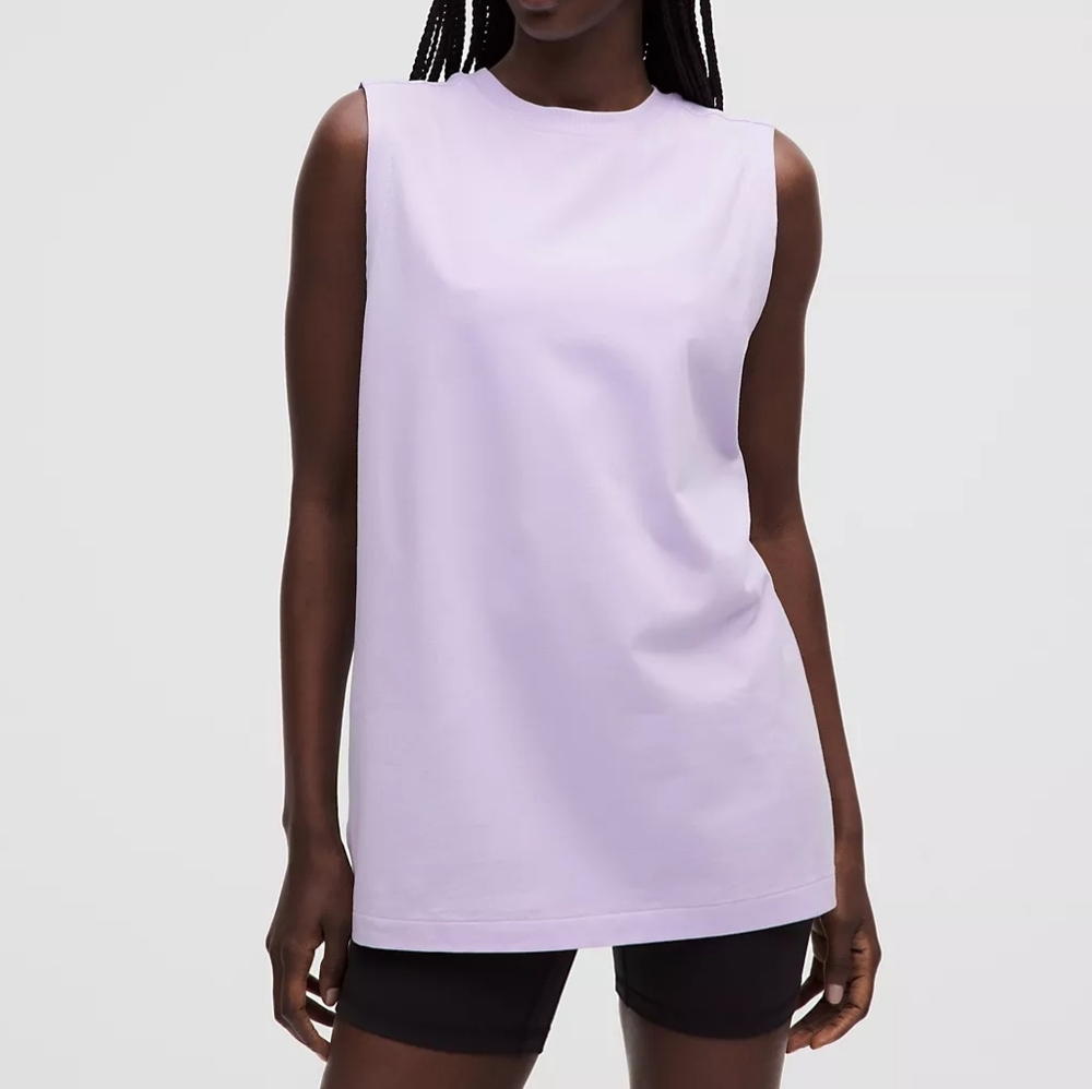 NWT Lululemon All Yours Organic Cotton Tank Top Lavender Frost Sz XXS (SZ 2)